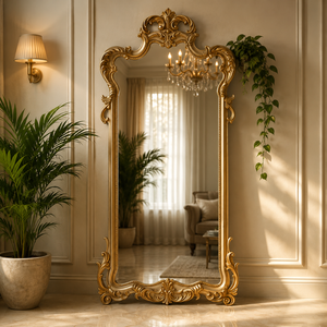 Miroir mural en bois sculpté à la main, style maçonnerie maure, cadre décoratif, miroir de salle de bain de qualité supérieure, décoration élégante pour la maison - Product Image 2