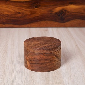Boîte de rangement pour épices en bois écologique, rectangulaire, pour les essentiels de cuisine, fabriquée à la main en Inde - Product Image 3