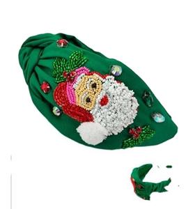 Beautiful Design embroidery Multi-colour Knotted Wide Edge Beaded <b>headband</b> <b>for</b> <b>women</b> and Girls from India - Product Image 2