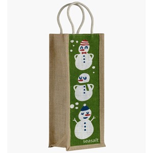 Wine Bottle Packaging Drawstring Jute Bag Wholesale AZO Free <b>Inks</b> and Dyes Printing Jute Wine Bag with 6 Bottles - Product Image 6