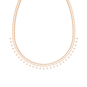 สร้อยคอเพชรทรงหยดน้ำเคลือบทองคำ 14K คุณภาพเยี่ยม ได้รับการรับรองจาก IGI ประดับเพชรแล็บสร้างสรรค์ ดีไซน์หรูหราสง่างามสำหรับเจ้าสาวและสุภาพสตรี - Product Image 4
