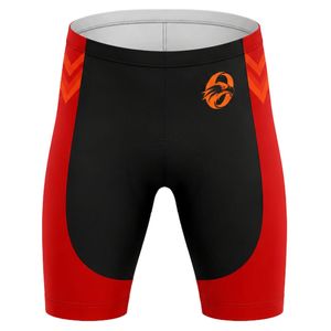 Ensemble de cyclisme rouge-orange pour hommes, maillot et short, uniforme de cyclisme professionnel, respirant, léger, vêtements de vélo pour l'entraînement en plein air - Product Image 2