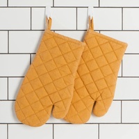 Gants de four en coton multicolores résistants à la chaleur MEKONG KG009, matelassés, sûrs pour la cuisine, la cuisson, la manipulation de casseroles/poêles chaudes