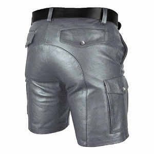 <b>Men's</b> High Waist Button Fly <b>Silk</b> <b>Shorts</b>-Quick Dry & Eco-Friendly Breathable High Street Style - Product Image 4