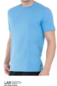 T-shirts d'été pour hommes personnalisés OEM tissu en jersey de coton décontracté coupe ample courte-prêt à l'emploi en gros - Product Image 6