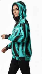 Sweat-shirt unisexe tendance et surdimensionné avec un design sublimé pour les marques de vêtements streetwear - Product Image 5