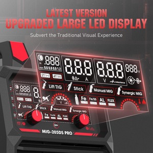 Soldadora MIG Eléctrica 211i – Doble Voltaje 120/230 V, Salida de 20-211 A, Lista para Hilo Tubular, Máquina Portátil de 41 lb - Product Image 3