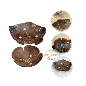 Bandeja de Coco Ecológica Hecha a Mano, Resistente, Apta para Lavavajillas y Alimentos, Porta Jabón de Concha, VIETCHOICE, Hecho en Vietnam, Superventas - Product Image 6