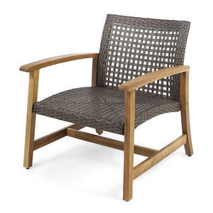 Silla de Comedor Ergonómica Moderna de Madera de Teca, Impermeable, para Apartamentos, Villas y Hostelería - Product Image 2