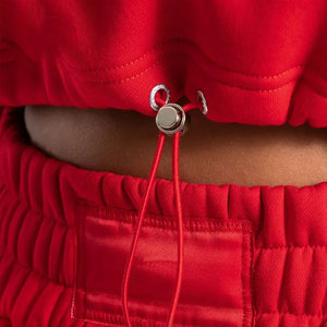 Ensembles de vêtements pour femmes : Sweat-shirts à capuche courts personnalisables avec logo, pantalons de survêtement, sweats à capuche épais vierges, tenues d'automne pour femmes - Product Image 4