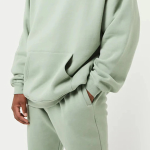 Sweat-shirt à capuche pour homme, coupe classique, couleur unie, en molleton, décontracté, avec poche, respirant, en coton, écologique, pour l'hiver - Product Image 5