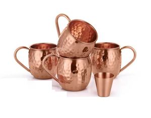 Juego de tazas Moscow Mule de cobre premium, tazas Moscow Mule para cócteles, artículos de bar, proveedor mayorista, marca privada - Product Image 5