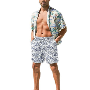 Shorts de bain personnalisés pour hommes, marque privée, pour le surf et la pêche, avec logo, motif uni recyclé, shorts de bain pour hommes - Product Image 2