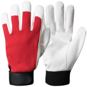 Premium Quality Goat Grain Leather <b>Driver</b> Working <b>Gloves</b> Heavy Duty Hand Protection Adjustable Wristband General Purpose - Product Image 1