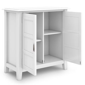 Burlington <b>White</b> Low <b>Storage</b> <b>Cabinet</b> for Living Room - Product Image 5