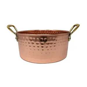 Chauffe-plat en bois de luxe artisanal haut de gamme avec couvercle à clapet et poignée en laiton - Product Image 3