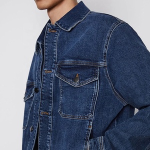 Fashion Custom Winter Fall Plain Outdoor Jean <b>Jackets</b> Bomber Biker <b>Denim</b> Plus Size Men's <b>Jackets</b> - Product Image 6