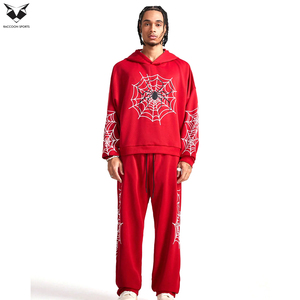 Conjunto Deportivo de Última Moda 2026, Sudadera Holgada con Hombros Caídos y Estampado Personalizado, Pantalones Rectos con Cintura Ajustable con Cordón - Product Image 3