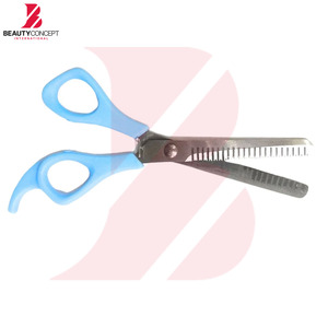 กรรไกรตัดผมด้ามจับพลาสติกสีฟ้าอ่อนกรรไกรตัดผมแบบมืออาชีพสำหรับผู้เริ่มต้นและมืออาชีพ - Product Image 4