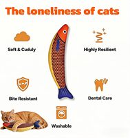 Jouet en peluche de luxe en forme de poisson en satin avec sonnettes froissées et herbe à chat, interactif et à mâcher pour chats d'intérieur