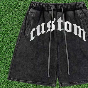Shorts con Efecto Desgastado para Hombre y Mujer, Shorts Deportivos de Felpa Francesa para Verano, Pantalones Cortos de Estilo Urbano - Product Image 3