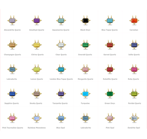 จี้รูปทรงสี่เหลี่ยมประดับพลอยโกเมนควอตซ์ งานแฮนด์เมด ชุบทอง จี้พลอยโกเมนควอตซ์ ขายส่งเครื่องประดับอินเดีย ผู้จัดจำหน่ายเครื่องประดับอินเดีย - Product Image 6