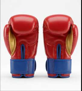 Gants de boxe super-héros pour enfants, rouge et or, dessin animé, gants d'entraînement pour jeunes, équipement de combat pour garçons - Product Image 2