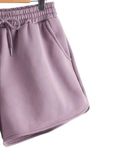 Women Fleece <b>Shorts</b> With Pockets Cozy Soft Fabric Casual <b>Lounge</b> <b>Shorts</b> Elastic Waist Comfortable Summer Activewear Wear - Product Image 6