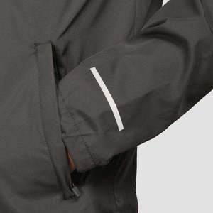 Veste coupe-vent réversible imperméable à capuche pour homme, style hip-hop, pour activités sportives en extérieur, avec logo frontal, vente en gros - Product Image 3