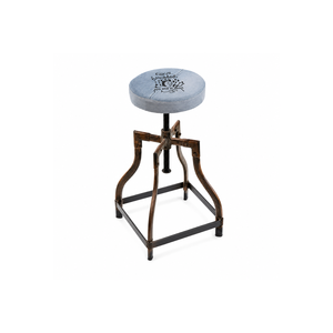 Industrial Adjustable Bar <b>Stool</b> | Vintage Metal Kitchen Counter Height Chair | Rustic Swivel Dining Cafe Hotel Restaurant Home - Product Image 3