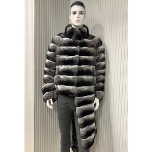 Manufacturer's High Quality Genuine Fur Coat <b>for</b> Men <b>Women</b> Longer Style Detachable Zipper Cotton Filling Woven Weave - Product Image 3