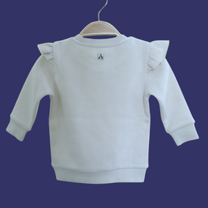 Ensembles de Vêtements pour Filles à Manches Bulles, Style Coréen, Respirants, Printemps-Automne, 2 Pièces, 100% Coton, Vente en Gros - Product Image 2