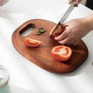 Planche à découper en bois artisanale indienne 100% naturelle, planche à découper de haute qualité pour la cuisine - Product Image 1