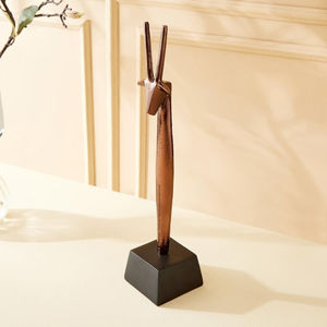 Escultura de Ciervo de Aluminio Hecha a Mano de Alta Calidad DAANI INTERNATIONAL, Estatua Artística de Lujo para Dormitorio, Esculturas para Sala de Estar - Product Image 4