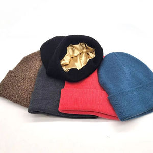 Bonnets d'hiver unisexes de haute qualité, personnalisés, en laine mélangée tricotée, respirants, imperméables, ajustables et tendance - Product Image 2