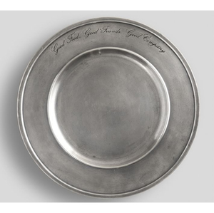 Assiette de présentation en acier inoxydable de grande qualité, finition galvanisée, couleur personnalisable, classique, pour la maison et les mariages, faite à la main - Product Image 2