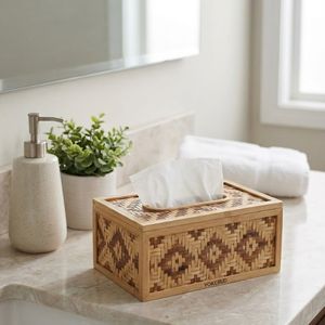 Wholesale Custom Handmade Bamboo Tissue Box Rectangular Wood <b>Napkin</b> Holder Eco Friendly Home Hotel Car Decor Paper <b>Dispenser</b> OEM - Product Image 3