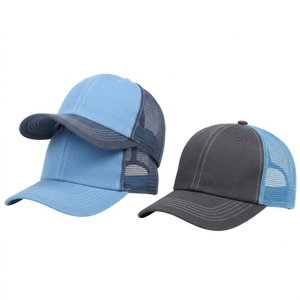 Casquettes de baseball ajustables en tissu mesh de qualité supérieure pour hommes, avec logo brodé en relief 3D, pour l'extérieur – Fournisseur en gros - Product Image 1
