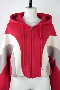 Customized Women's Oversized High Quality Casual Women Cropped Hoodies Custom Label Crop Top Hoodies - Product Image 4