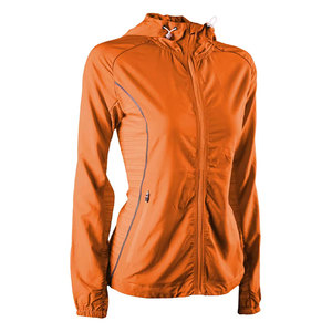 Econex Sports Men's Orange Hooded Waterproof Fleece Sport Jacket Full <b>Zip</b> Slim Fit Polyester Material Autumn Outdoor Wear - Product Image 1