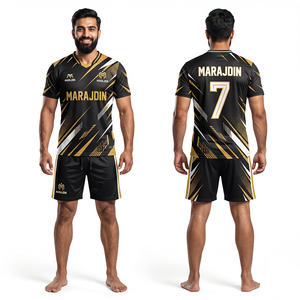 Uniformes de Fútbol Personalizados al por Mayor, Uniformes de Equipo de Fútbol, Poliéster que Absorbe la Humedad, Proveedor de Ropa Deportiva OEM/ODM para Adultos Unisex - Product Image 1