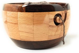 Premium Handmade Rosewood Yarn Bowl Custom Logo Wooden Knitting Bowl Storage Organizer for Crochet <b>Sewing</b> Craft Wood Yarn Bowl - Product Image 4