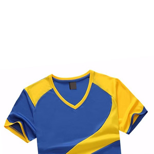 <b>Soccer</b> Blue and Yellow Jersey and Shorts Set with Lightweight Fabric and OEM Private Label Manufacturing Service - Product Image 5