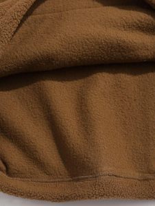 Sudadera Unisex de Forro Polar con Media Cremallera, Bloques de Color, Oversize, Cuello Alto, Bolsillos, Estilo Casual para Otoño - Product Image 3