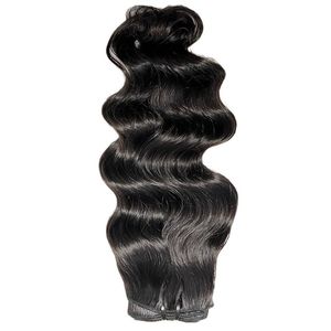 Extensions de cheveux humains ondulés, noir, longueur moyenne - Product Image 1