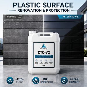 Revêtement de surface en plastique polysiloxane CTC-V2 pour la rénovation et la protection, haute brillance, hydrophobe, pour matériaux de construction, 18L - Product Image 1