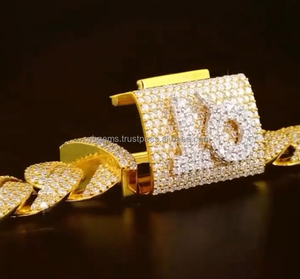 Collar de Cadena de Tenis de Lujo para Hombre y Mujer, Estilo Hip Hop, 2MM-5MM, con Diamantes de Laboratorio Blancos, Corte Esmeralda, Relleno VVS, Oro Blanco 14K, Gemas RB - Product Image 3