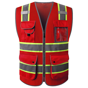 Lightweight Mesh Safety Vest High Visibility Reflective Apparel For Outdoor Utility <b>Workers</b> Building Site Security Uniform - Product Image 1