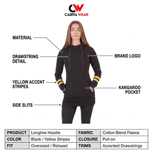 Sudadera con Capucha Extra Grande para Mujer, con Cierre y Bolsillos, Tejido Grueso y Suave para Invierno - Product Image 5