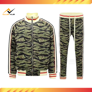 High Quality Winter Solid Men's <b>Hoodies</b> Sweatshirt Sets Breathable <b>Lightweight</b> Polyester/Cotton Fleece Jogger Tracksuit Made - Product Image 2